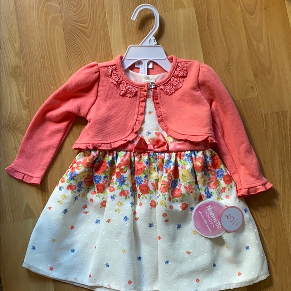 Nannette baby 18M 3piece dress set (NWT)
